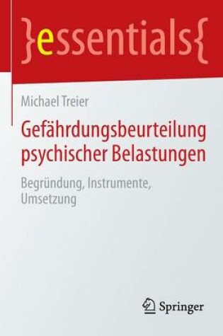 Cover of Gef hrdungsbeurteilung Psychischer Belastungen