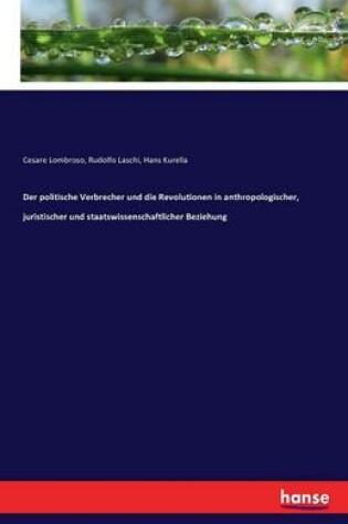 Cover of Der politische Verbrecher und die Revolutionen in anthropologischer, juristischer und staatswissenschaftlicher Beziehung