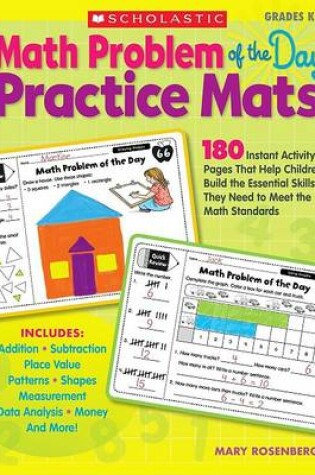 Cover of Math Problem of the Day Practice Mats, Grades K-1