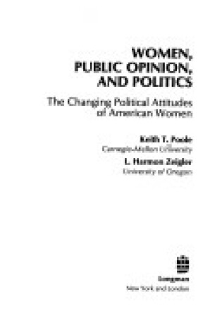 Cover of Women, Public Opinion, and Politics