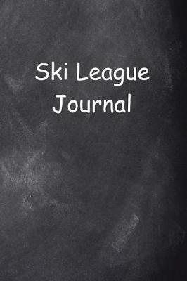 Book cover for Ski League Journal Chalkboard Design