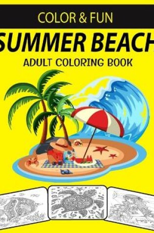 Cover of Summer Beach Adult Coloring Book