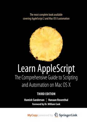 Book cover for Learn AppleScript