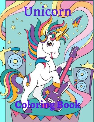 Book cover for Unicorn Coloring Book