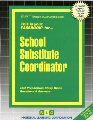 Book cover for School Substitute Coordinator