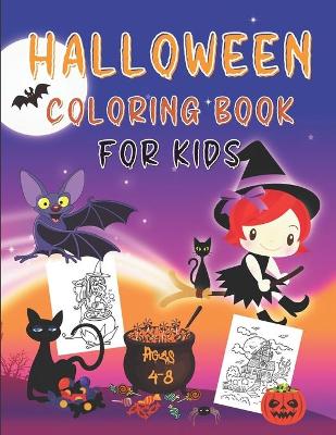 Book cover for Halloween Coloring Book for Kids Ages 4-8