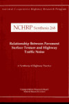 Book cover for Relationship Between Pavement Surface Texture and Highway Traffic Noise