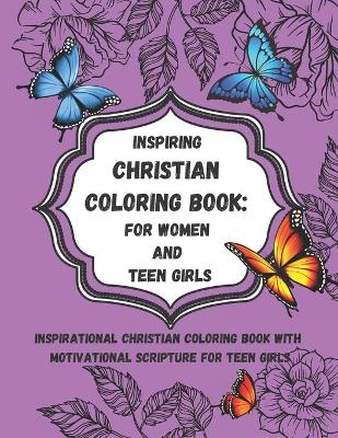 Book cover for Inspiring Christian Coloring Book