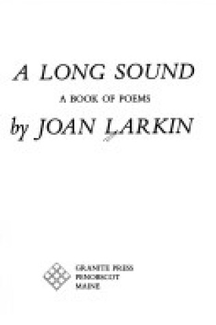 Cover of A Long Sound