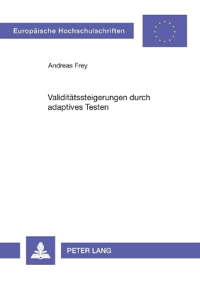 Cover of Validitaetssteigerungen durch adaptives Testen