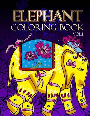 Book cover for Elephant Coloring Book