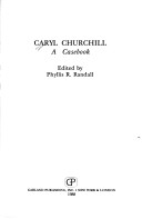 Book cover for Caryl Churchill