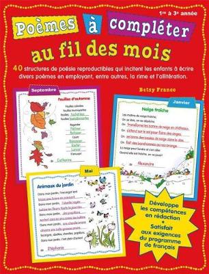 Cover of Poemes A Completer Au Fil Des Mois