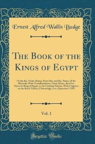 Cover of The Book of the Kings of Egypt, Vol. 1