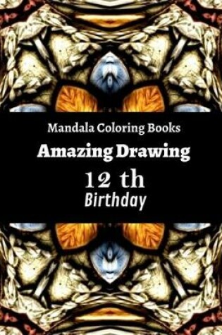 Cover of Mandala Coloring Books Amazing Drawing 12th Birthday