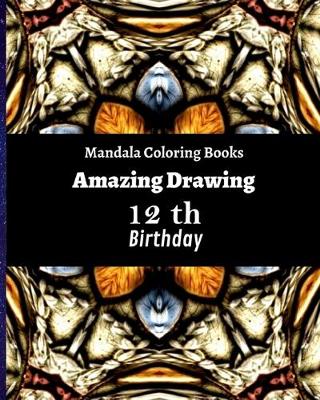 Book cover for Mandala Coloring Books Amazing Drawing 12th Birthday