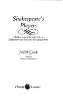 Book cover for Shakespeare's Players