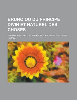 Book cover for Bruno Ou Du Principe Divin Et Naturel Des Choses