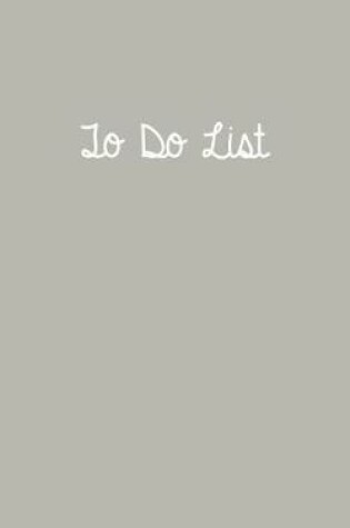 Cover of To Do List Light Gray