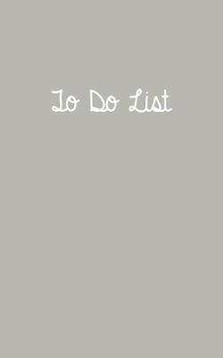 Book cover for To Do List Light Gray