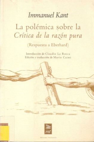 Cover of La Polemica Sobre La Critica de La Razon Pura