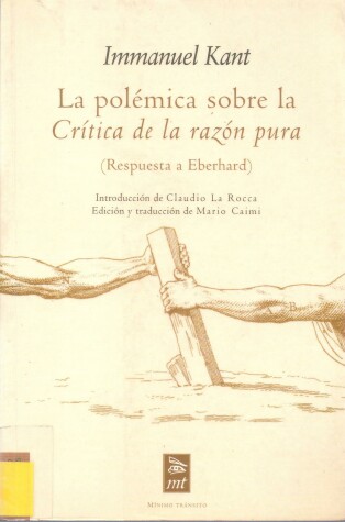 Book cover for La Polemica Sobre La Critica de La Razon Pura