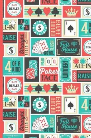 Cover of Patchwork Poker Phrases Composition Notebook