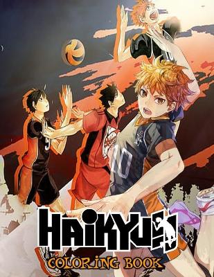 Book cover for Haikyuu coloring book