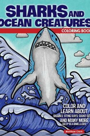 Cover of Sharks and Ocean Creatures Coloring Book