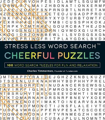 Book cover for Stress Less Word Search - Cheerful Puzzles