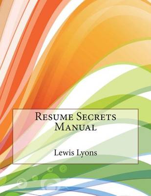 Book cover for Resume Secrets Manual
