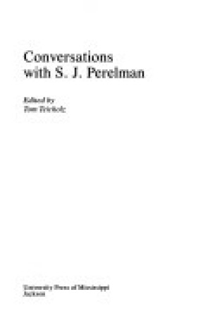 Cover of Conversations with S.J. Perelman
