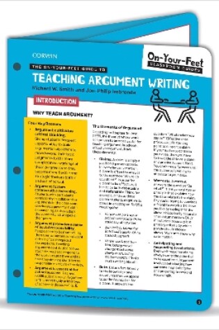 Cover of The On-Your-Feet Guide to Teaching Argument Writing