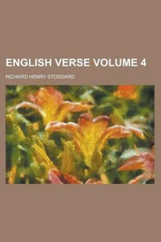 Cover of English Verse Volume 4