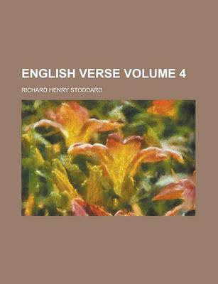 Book cover for English Verse Volume 4