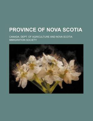 Book cover for Province of Nova Scotia