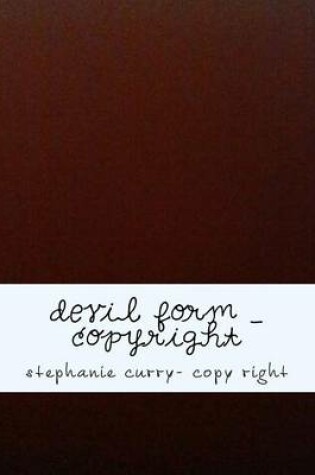 Cover of Devil Form _Copyright