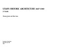 Cover of Utah's Historic Architecture, 1847-1940