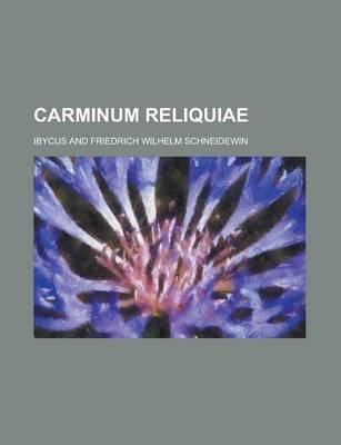 Book cover for Carminum Reliquiae