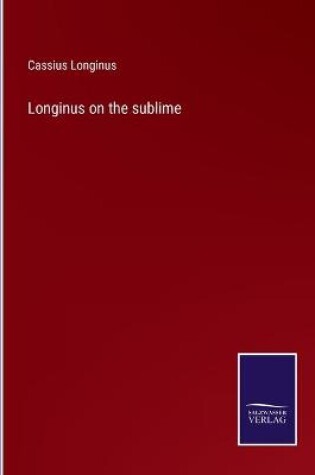 Cover of Longinus on the sublime