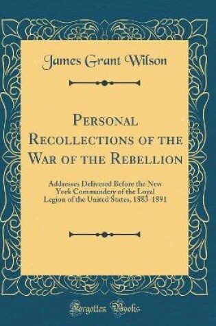 Cover of Personal Recollections of the War of the Rebellion