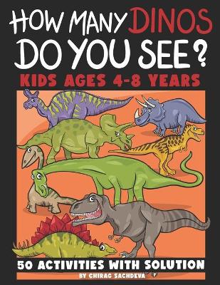 Book cover for How Many DINOS Do You See?