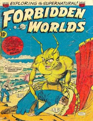 Book cover for Forbidden Worlds Number 30 Horror Comic Book