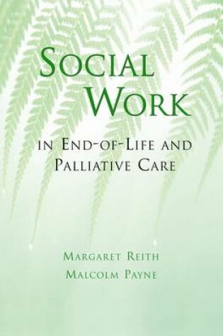 Cover of Social Work in End-of-Life and Palliative Care