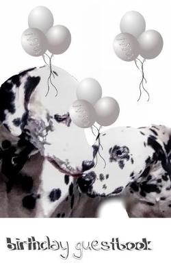 Book cover for Dalmatian Birthday guest book