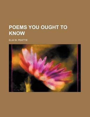 Book cover for Poems You Ought to Know