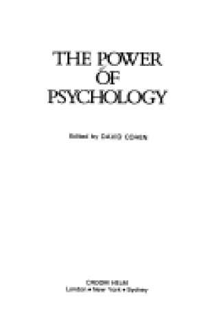 Cover of Power of Psychology