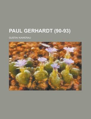 Book cover for Paul Gerhardt (90-93 )