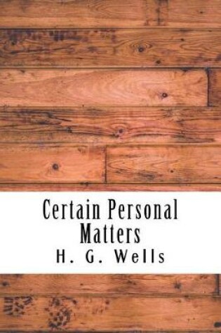 Cover of Certain Personal Matters