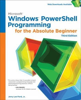 Book cover for Windows PowerShell Programming for the Absolute Beginner, 3rd